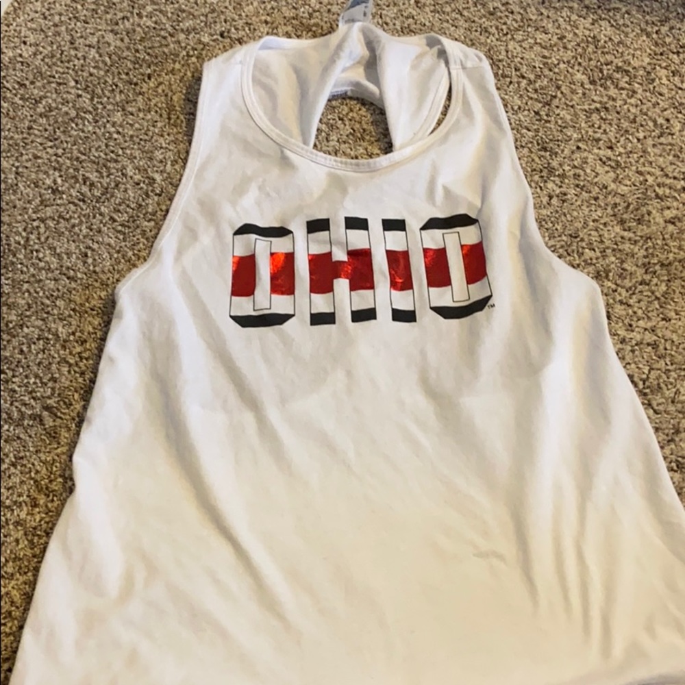 Victoria's Secret pink Ohio State tank top
